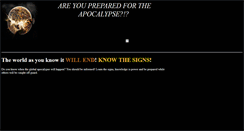 Desktop Screenshot of apocalypse.org